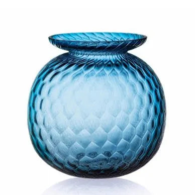blaue Kugelvase