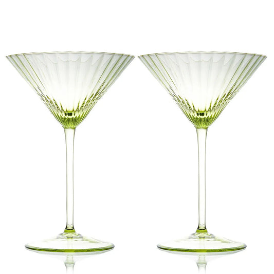 Martiniglas Maria 2er Set oliv