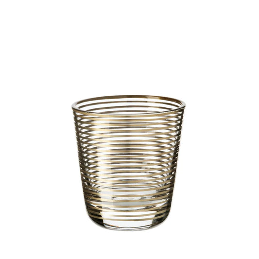 Schnapsglas mit 21ct. Golddekoration