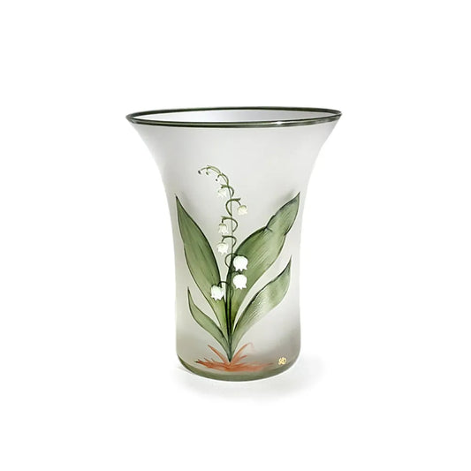 kleiner Becher mit Maiglöckchen bemalt