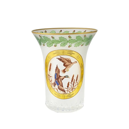 Entenmotiv auf Kristallglas von OertelCrystal