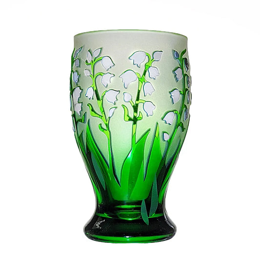 Vase mit Maiglöckenmotiv