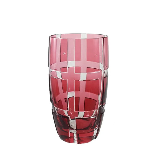 Becher Quadro Rubinrot